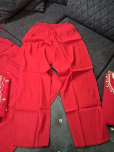 Red Kurta Set &amp; Dupatta m and L