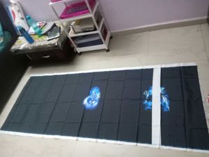 Mahadev Black Printed Shirt febric