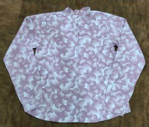 Patterned Long Sleeve Button Down
