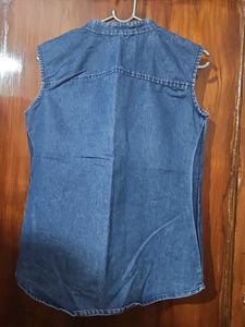 Denim Sleeveless Top
