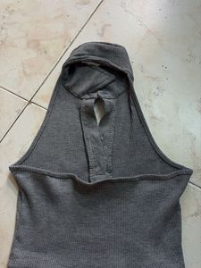 Cute Grey Crop Top