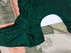 Green Saree Blouse
