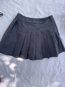 Grey Pleated Skorts