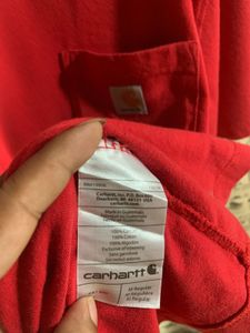 Red Carhartt Pocket T-Shirt
