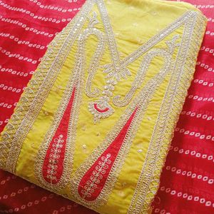 Party Wear Unstitched Suit