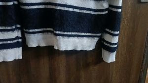 Negotiable : Striped Knit Pullover Sweater