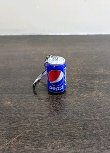 Pepsi Miniature Colddrink Can Keychain Blue Colour