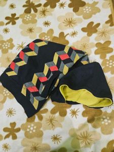 Geometric Pattern Woolen Hoodie