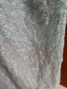 Embroidered georgette kurta
