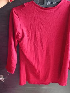 Red Shiney Top