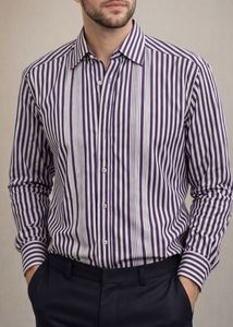Vettori Fashion Sport Slim Fit Striped Shirt