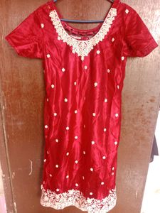 Red Dress With Shrug ❤️