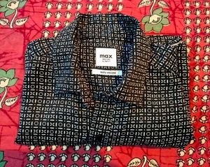 Max Men&#39;s Printed Slim Fit Casual Shirt
