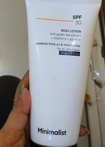 Minimalist -SPF 30 Body Lotion &amp; SPF 50 Sunscreen for Face