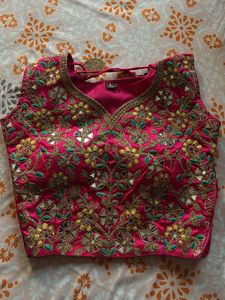 Embroidered Pink Blouse