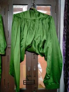 Green Embroidered Kurta Set