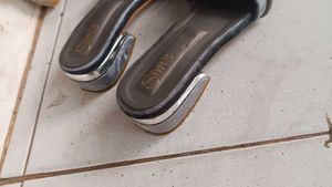 Grey Velvet Flats New