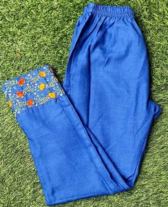 Blue Floral Kurta Set