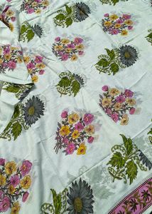 Floral Print Cotton Dupatta
