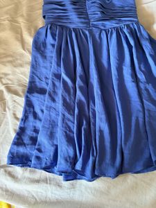 Blue Halter Mini Dress