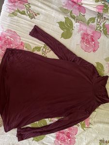 Turtle Neck Solid Top