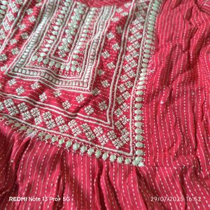 Pink Embroidered Dress