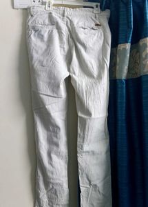 Bossini Off-white Semi-Formal Trousers