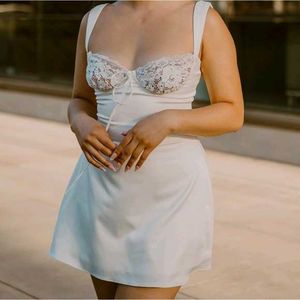 Single Strp White Dress
