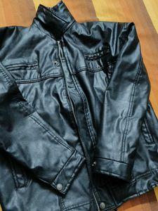 Men Classic Black Leather Jacket