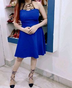 Blue Embellished Dress