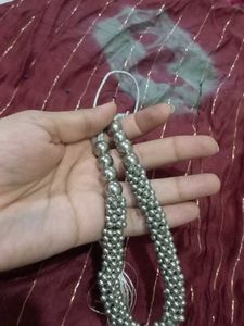 Silver Beaded Necklace