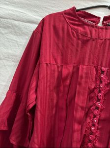 Maroon Striped Tunic
