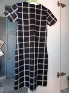 Black And White Checked Dress