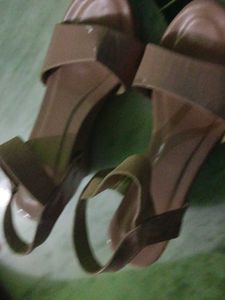 Beige Slingback Heels