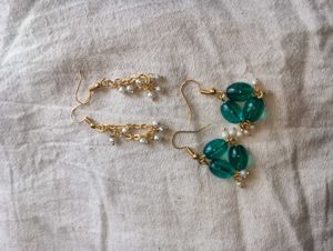 Two Pairs of Hanging Earrings