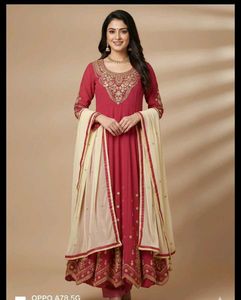 New Desgin Cut Work Gown