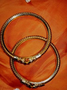 Temple Were Ethnic Golden Bangles
