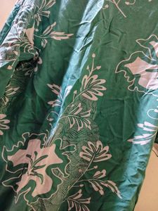 Green Floral Kaftan Dress