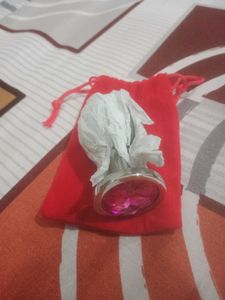 Anal Plug with Pink Jewel