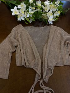 Boho Bell Sleeve Tie Cardigan