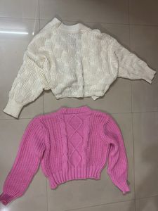 Cute Knit Cardigan &amp; Sweater Set