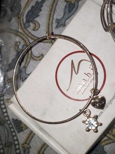 Rose Gold Charm Bangle