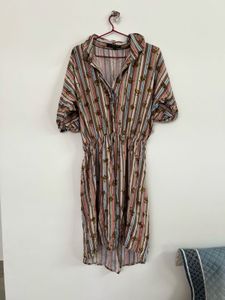 Striped Shirt Dress