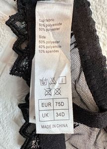 Floral Embroidered Bra