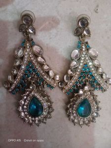 New Kundan Work Big Partywear Earrings