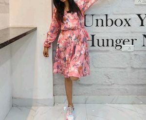 Korean Style Pink Dress