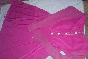 Elegant Pink Ethnic Skirt