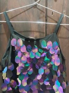 ✨ Trendy Multicolour Sequin Party Wear Top ✨