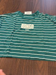 Striped Bongo crop Tee