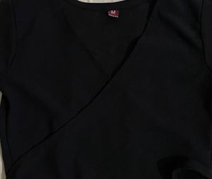 Black Wrap Top